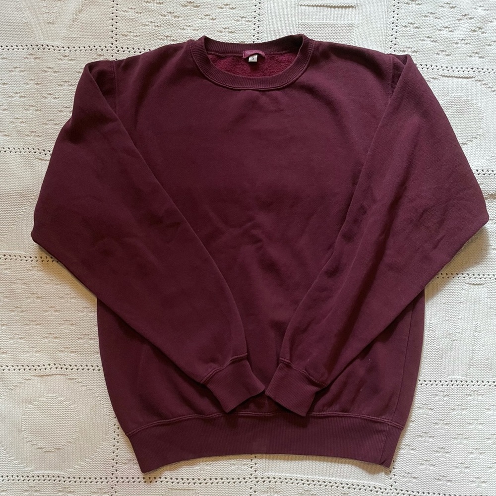 Burgundy Crewneck